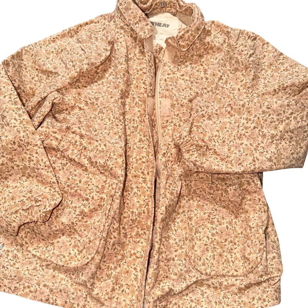 Wheat Floral Jacket 6y